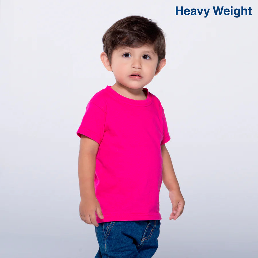 Toddler’s Unisex Heavy Weight Crew Neck Short Sleeve T-Shirt