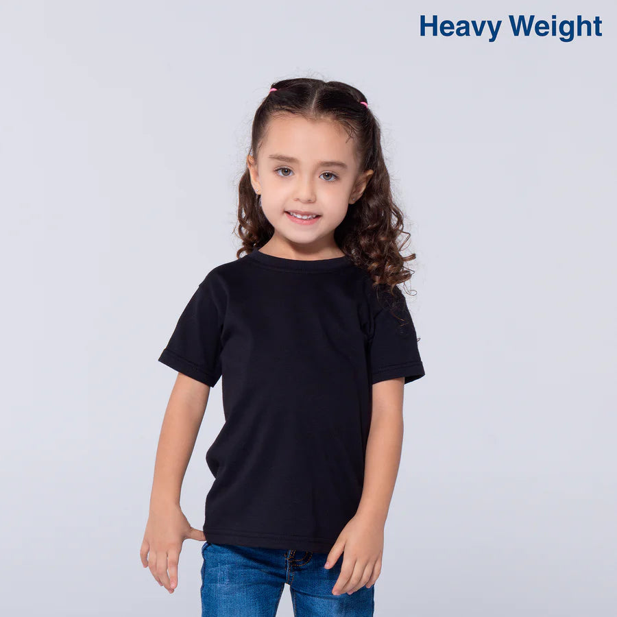 Toddler’s Unisex Heavy Weight Crew Neck Short Sleeve T-Shirt