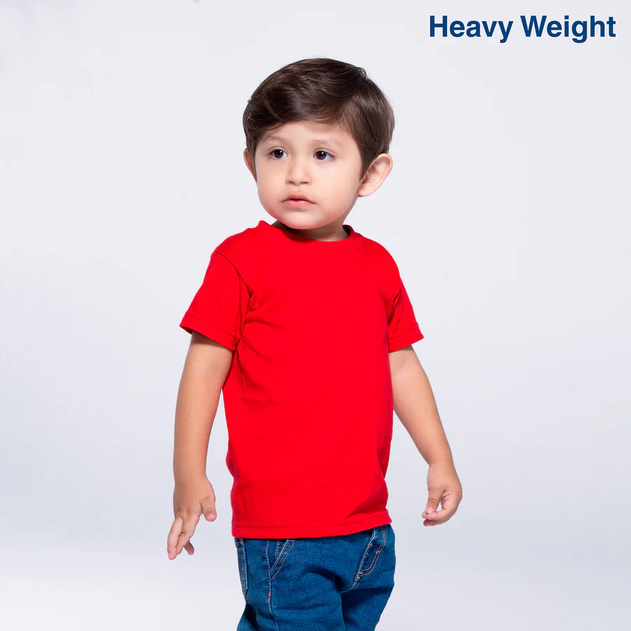 Toddler’s Unisex Heavy Weight Crew Neck Short Sleeve T-Shirt