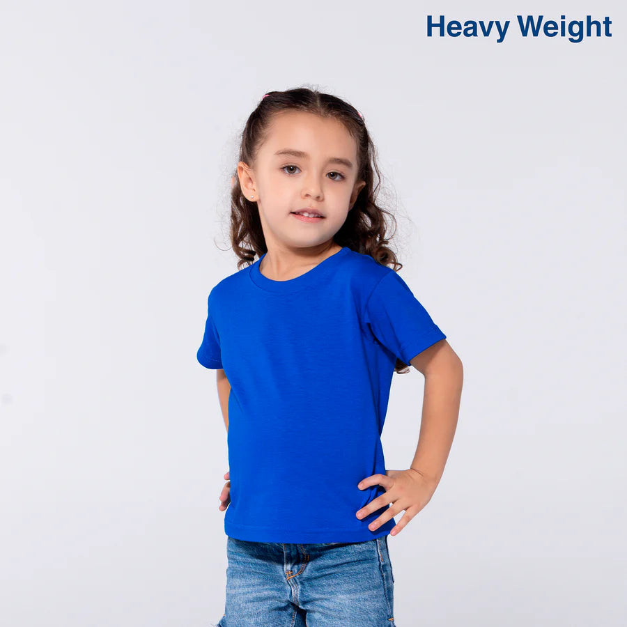 Toddler’s Unisex Heavy Weight Crew Neck Short Sleeve T-Shirt