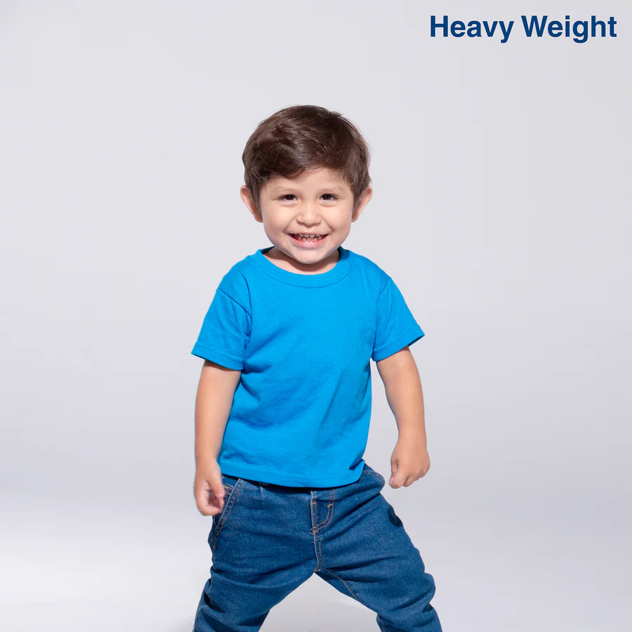 Toddler’s Unisex Heavy Weight Crew Neck Short Sleeve T-Shirt