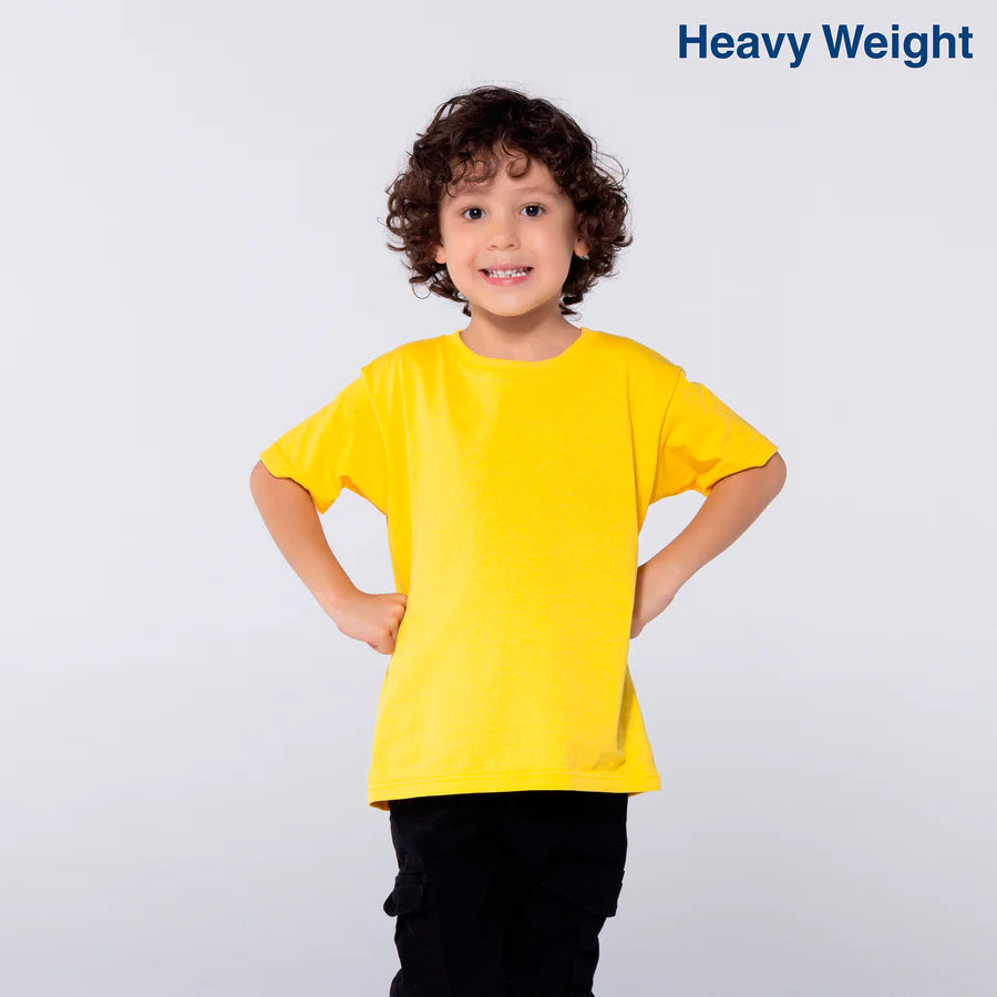 Kid’s Unisex Heavy Weight Crew Neck Short Sleeve T-Shirt