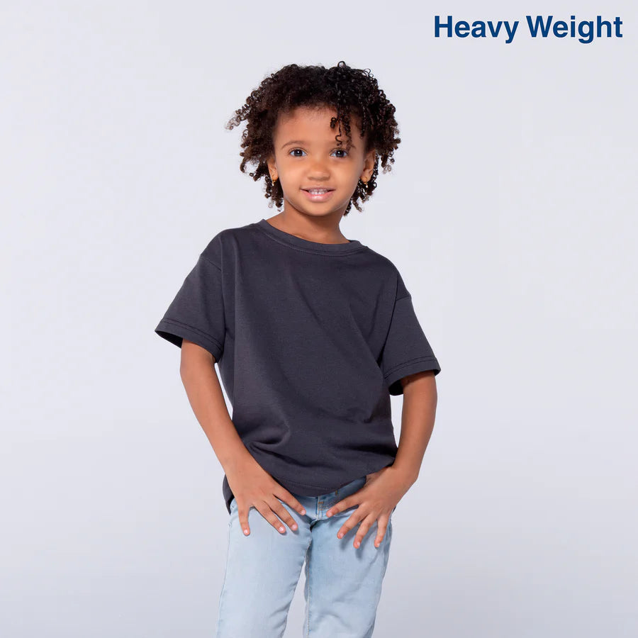 Kid’s Unisex Heavy Weight Crew Neck Short Sleeve T-Shirt