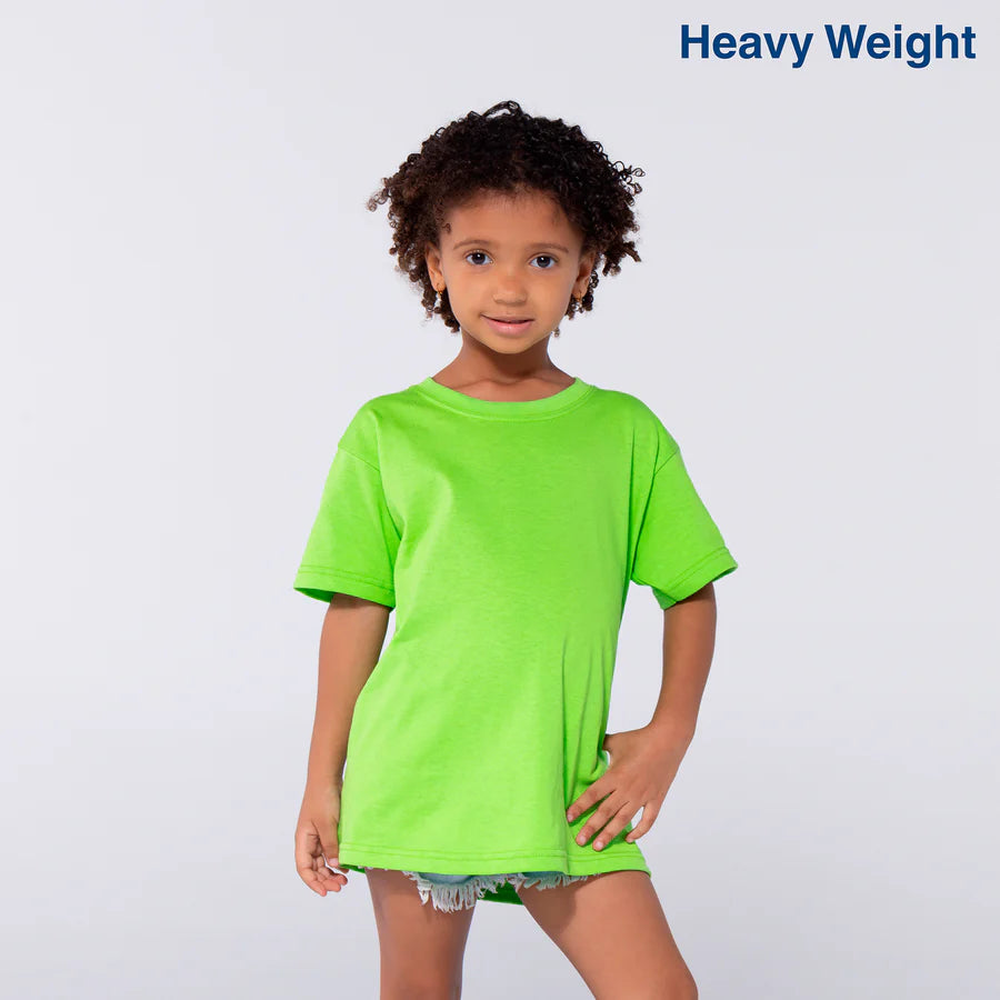 Kid’s Unisex Heavy Weight Crew Neck Short Sleeve T-Shirt