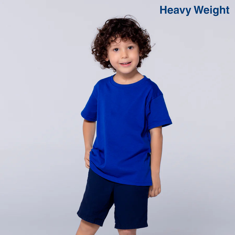 Kid’s Unisex Heavy Weight Crew Neck Short Sleeve T-Shirt