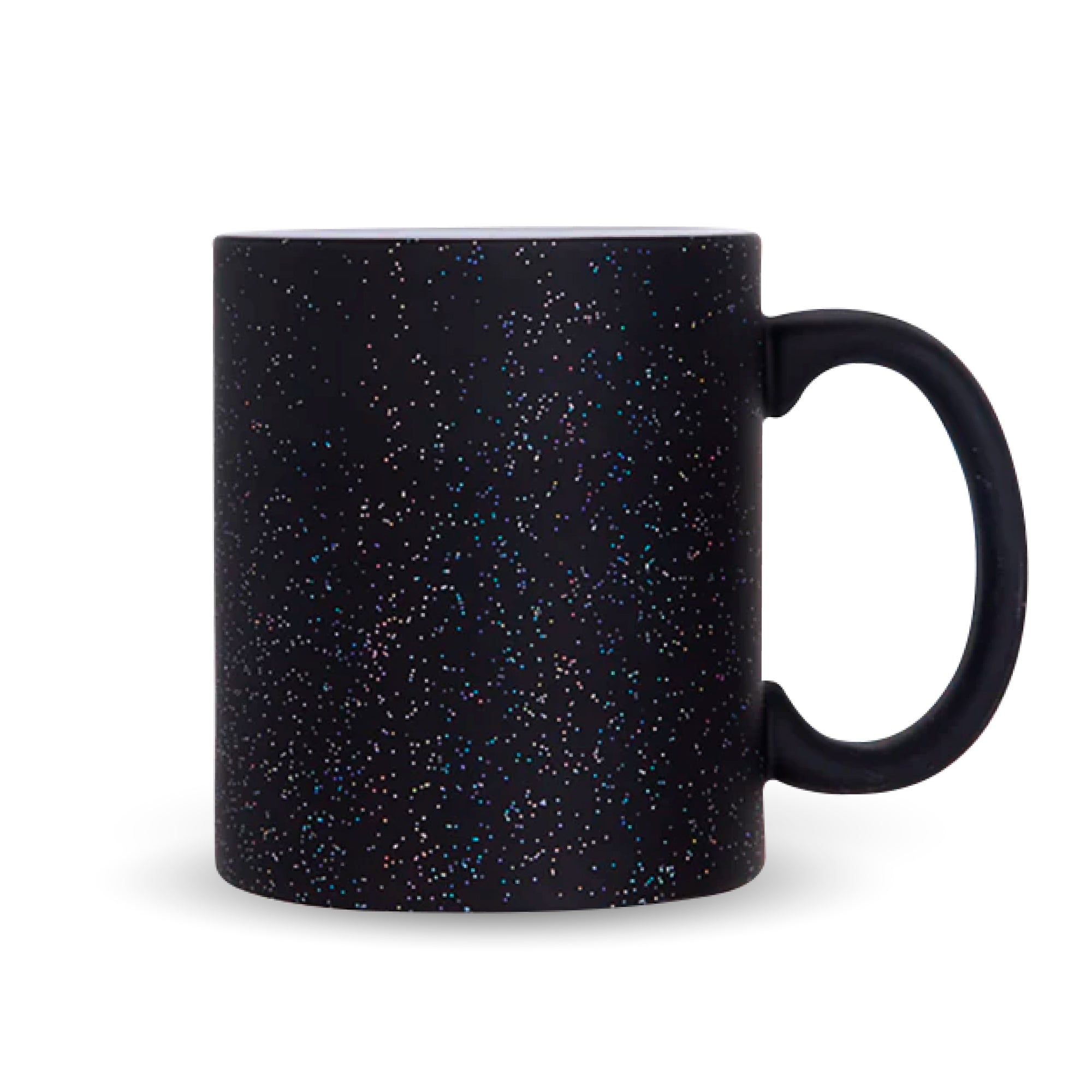 Glitter Black magic mug for sublimation 11 oz - By Box of 12 and 36