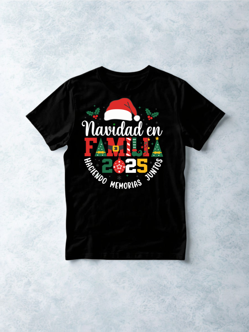 Printed DTF Sheets by Yards -Feliz Navidad 2025