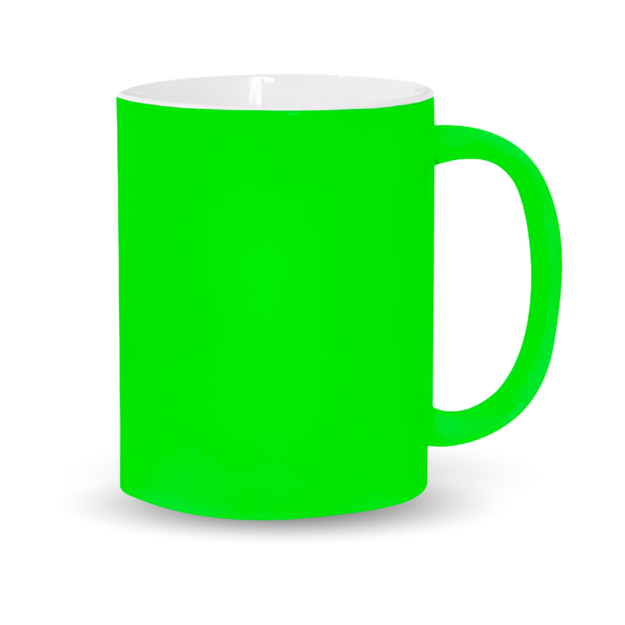 Neon mugs for sublimation 11 oz. Buy it in topics of 3 Colors (Yellow, Green, and Magenta)