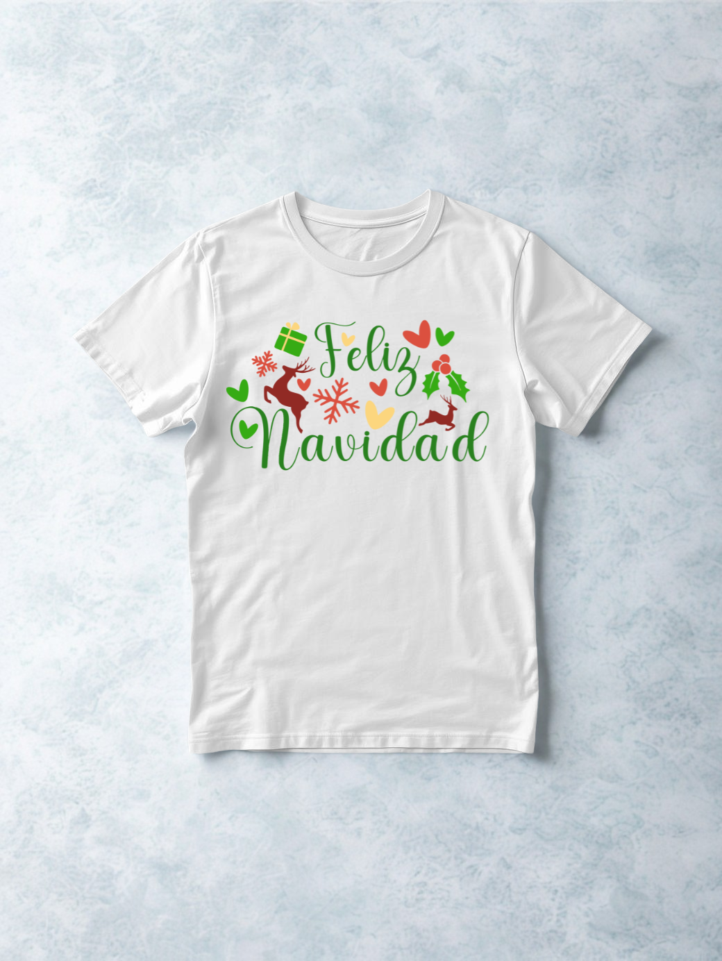 Printed DTF Sheets by Yards -Feliz Navidad 2025