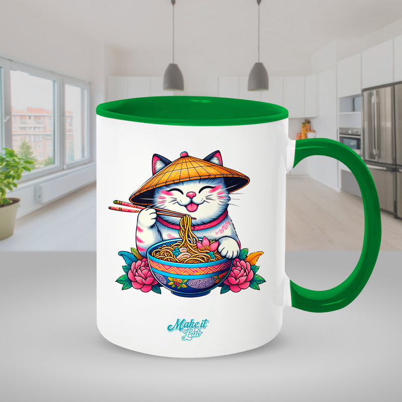 Dark green mugs inside and on handles for sublimation 11 oz (box of 12 and 36 units)