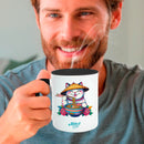 Black mugs inside and on handles for sublimation 11 oz