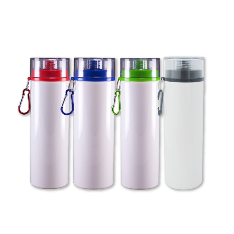 Aluminum sports white bottle for sublimation 25 oz