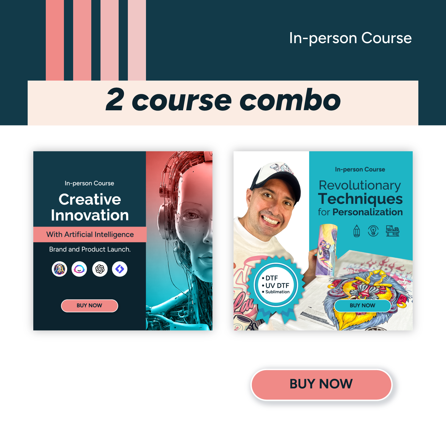 Combo: Cursos Inteligencia Artificial + Técnicas Revolucionarias - Sublimación - DTF - UV DTF | 2025-08-30