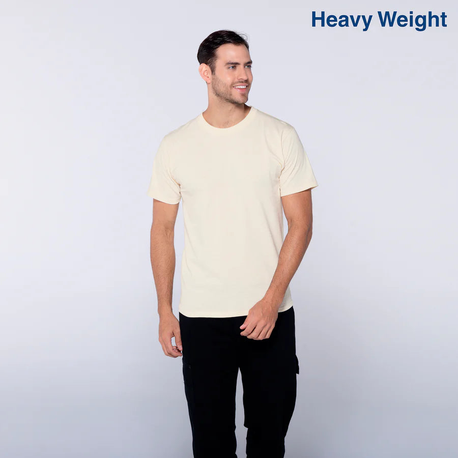Adult Unisex Heavy Weight Crew Neck Short Sleeve T Shirt