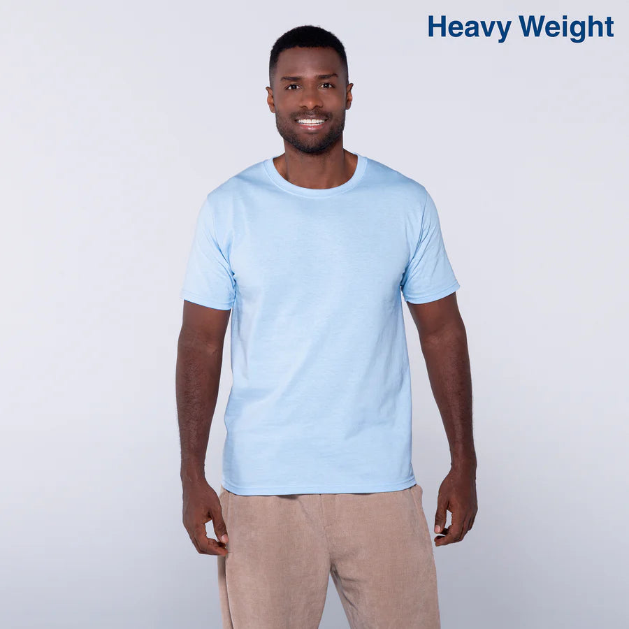 Adult Unisex Heavy Weight Crew Neck Short Sleeve T Shirt