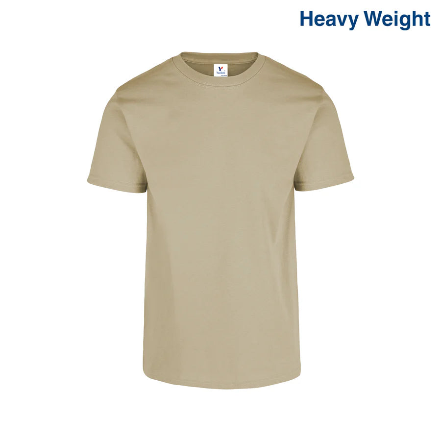 Adult Unisex Heavy Weight Crew Neck Short Sleeve T Shirt