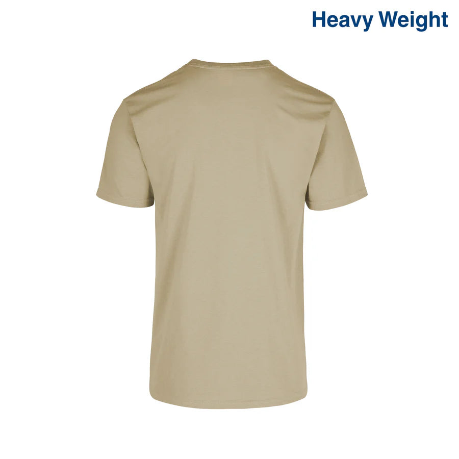 Adult Unisex Heavy Weight Crew Neck Short Sleeve T Shirt