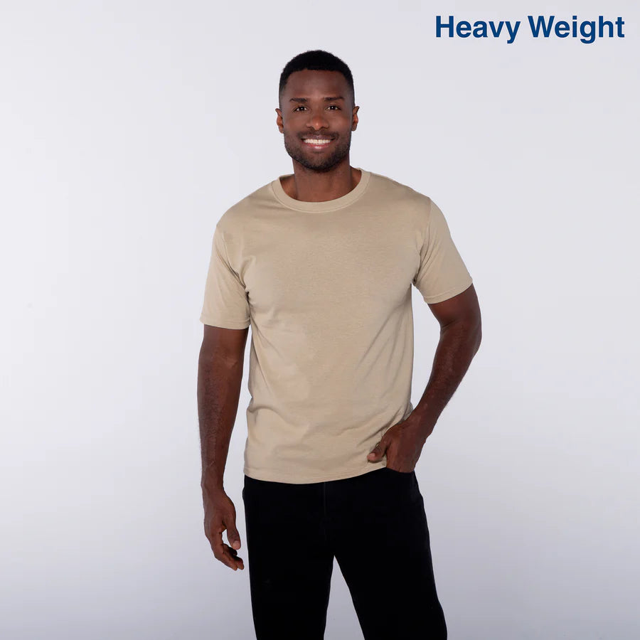 Adult Unisex Heavy Weight Crew Neck Short Sleeve T Shirt