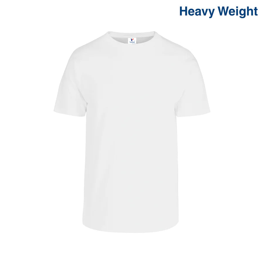 Adult Unisex Heavy Weight Crew Neck Short Sleeve T Shirt