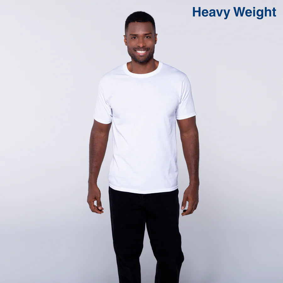 Adult Unisex Heavy Weight Crew Neck Short Sleeve T Shirt