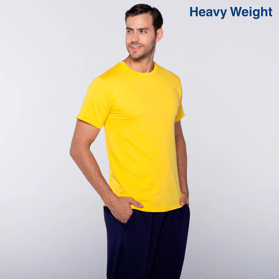 Adult Unisex Heavy Weight Crew Neck Short Sleeve T Shirt