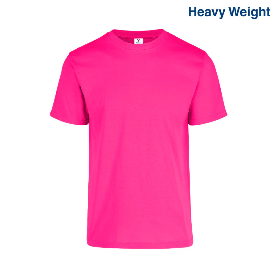 Adult Unisex Heavy Weight Crew Neck Short Sleeve T Shirt