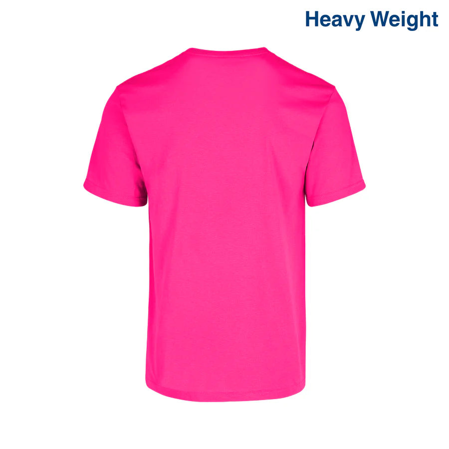 Adult Unisex Heavy Weight Crew Neck Short Sleeve T Shirt