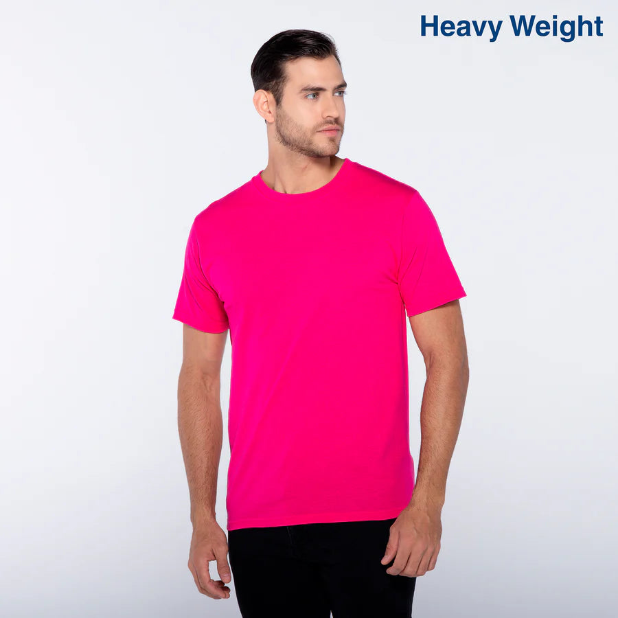 Adult Unisex Heavy Weight Crew Neck Short Sleeve T Shirt