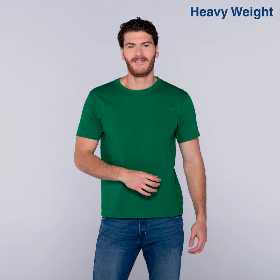 Adult Unisex Heavy Weight Crew Neck Short Sleeve T Shirt