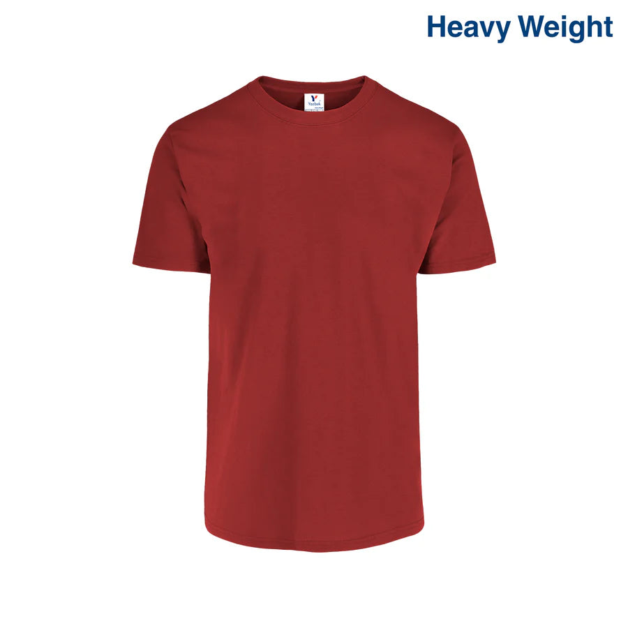 Adult Unisex Heavy Weight Crew Neck Short Sleeve T Shirt