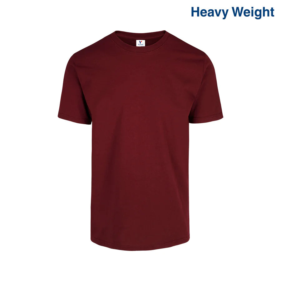 Adult Unisex Heavy Weight Crew Neck Short Sleeve T Shirt