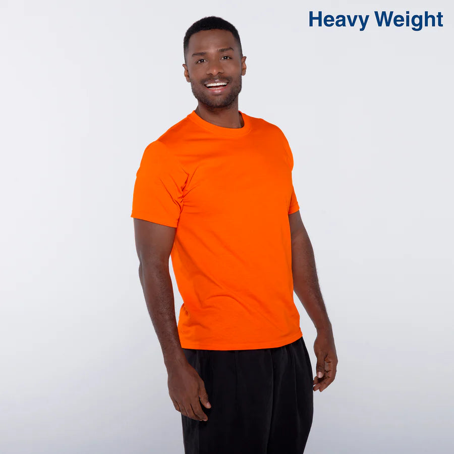 Adult Unisex Heavy Weight Crew Neck Short Sleeve T Shirt