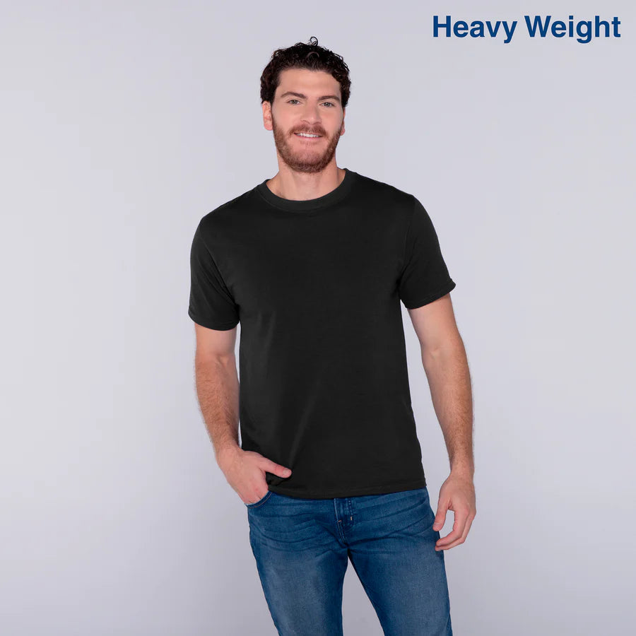 Adult Unisex Heavy Weight Crew Neck Short Sleeve T Shirt