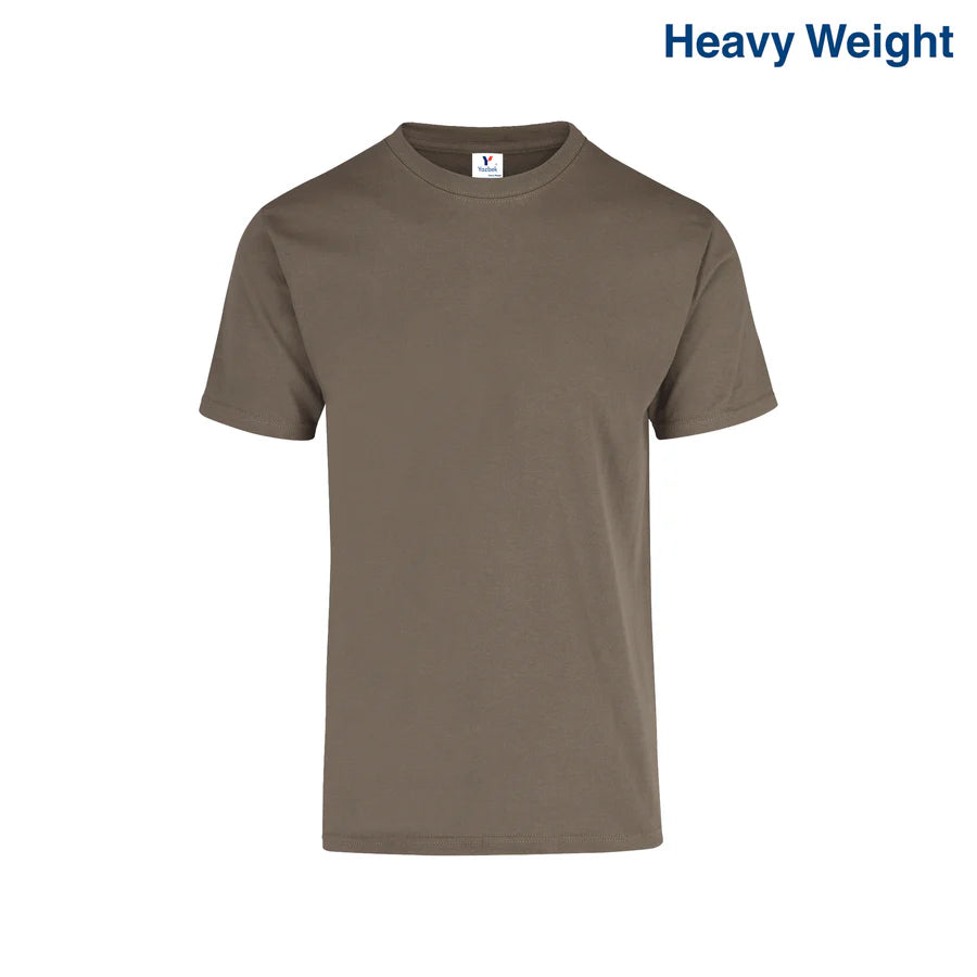 Adult Unisex Heavy Weight Crew Neck Short Sleeve T Shirt