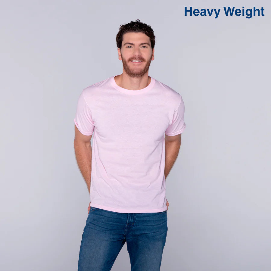 Adult Unisex Heavy Weight Crew Neck Short Sleeve T Shirt
