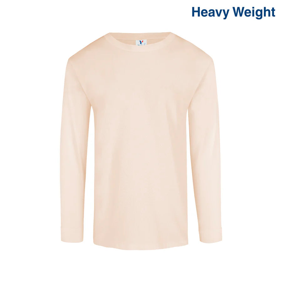 Adult Unisex Heavy Weight Crew Neck Long Sleeve T Shirt