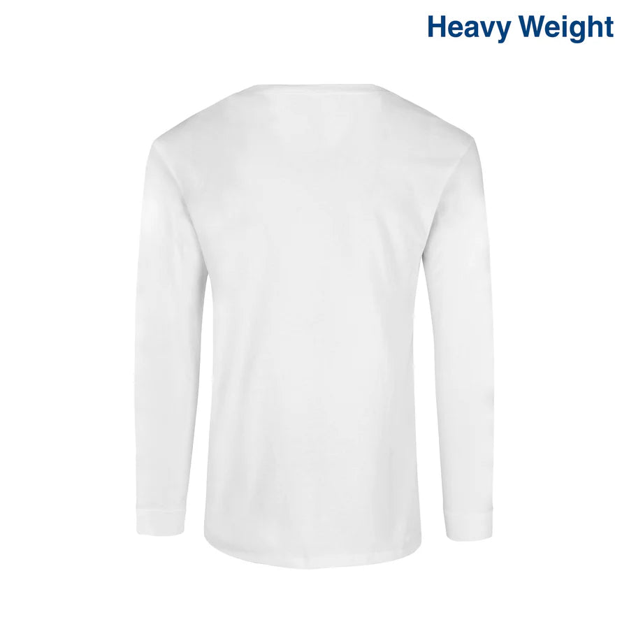 Adult Unisex Heavy Weight Crew Neck Long Sleeve T Shirt