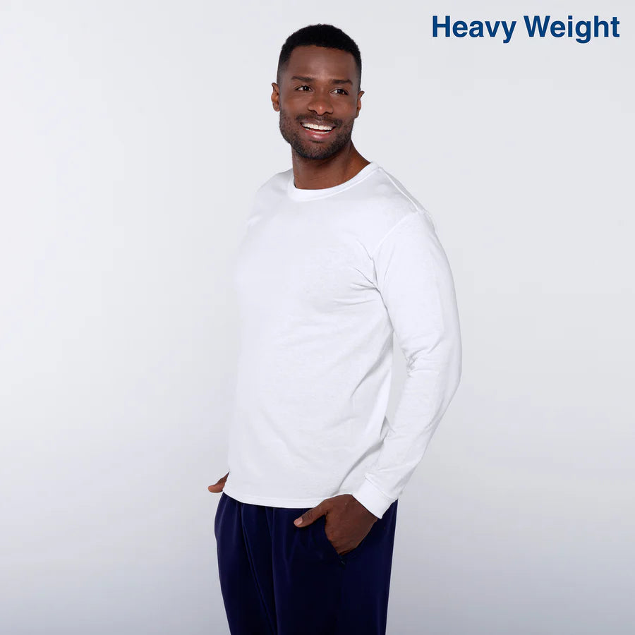 Adult Unisex Heavy Weight Crew Neck Long Sleeve T Shirt