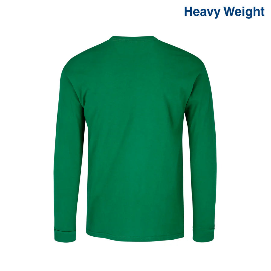 Adult Unisex Heavy Weight Crew Neck Long Sleeve T Shirt