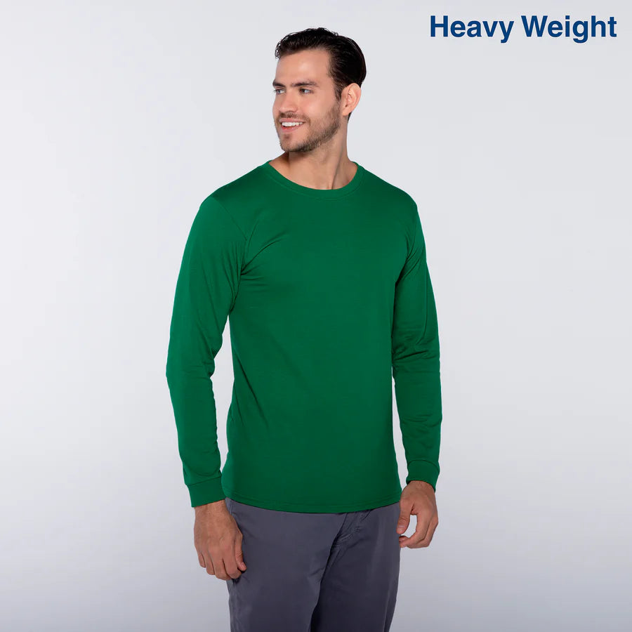 Adult Unisex Heavy Weight Crew Neck Long Sleeve T Shirt