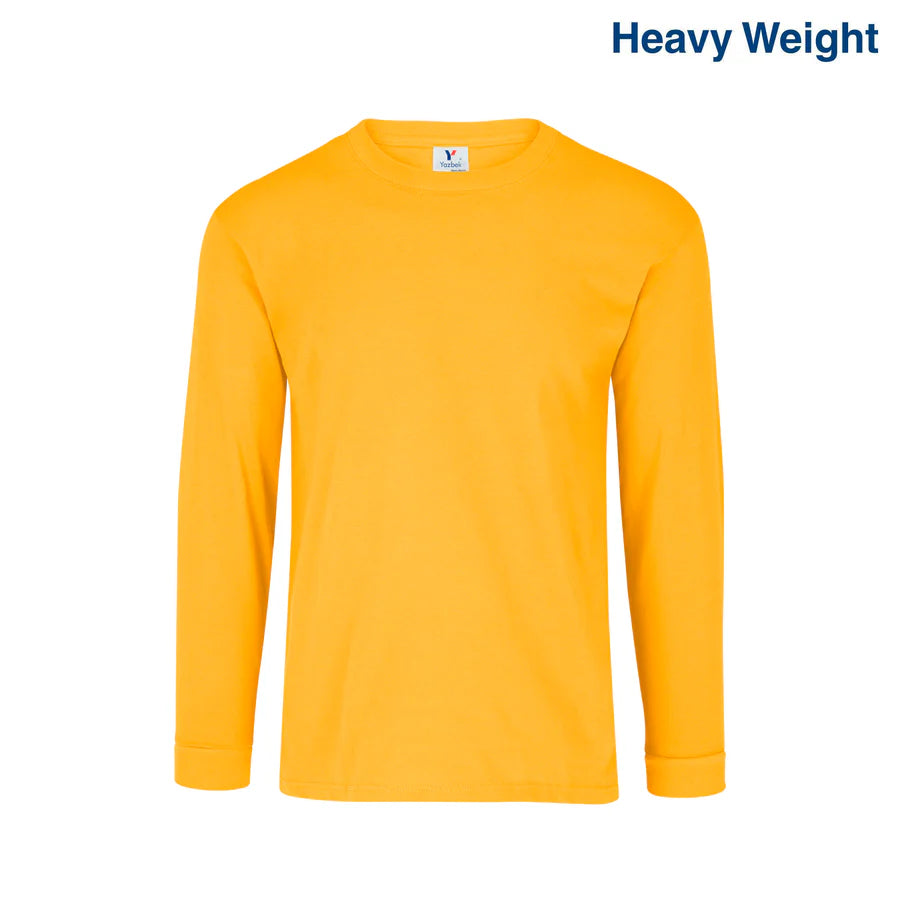 Adult Unisex Heavy Weight Crew Neck Long Sleeve T Shirt