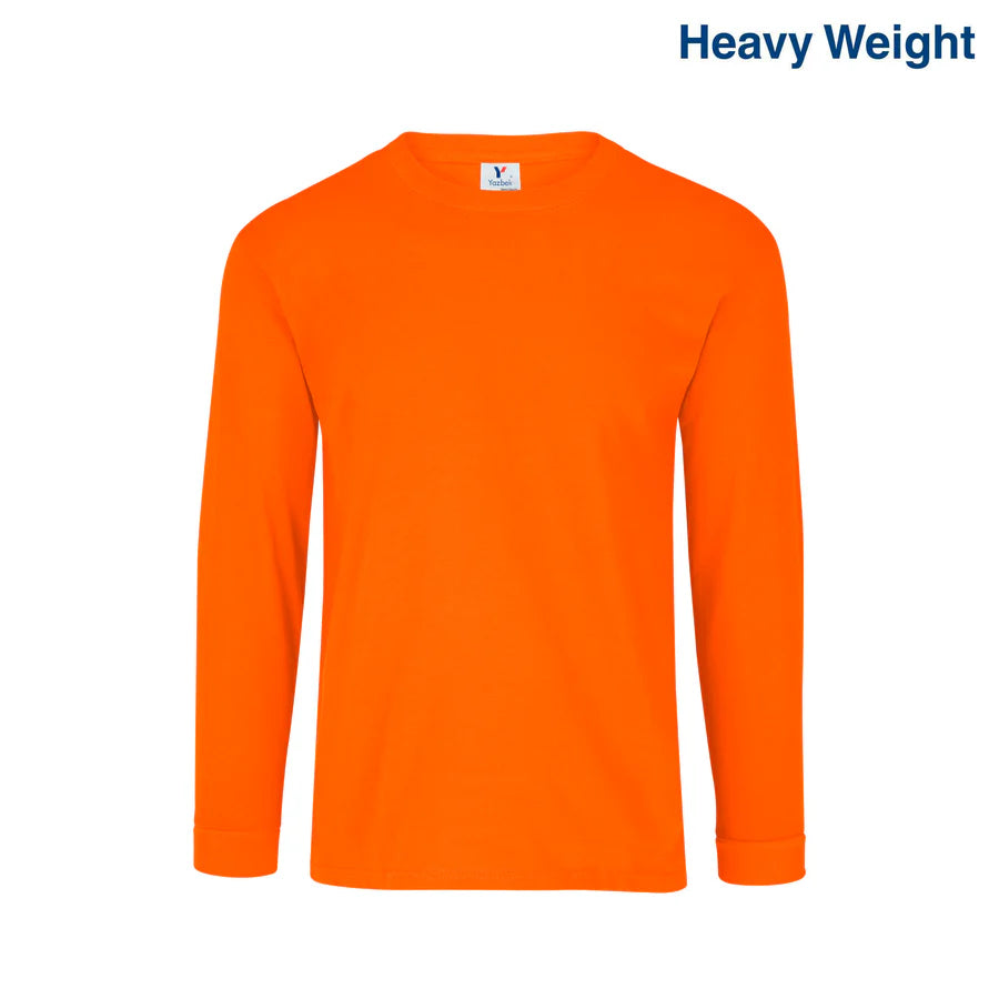 Adult Unisex Heavy Weight Crew Neck Long Sleeve T Shirt