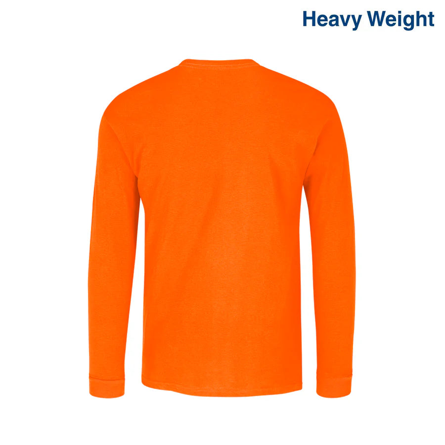 Adult Unisex Heavy Weight Crew Neck Long Sleeve T Shirt