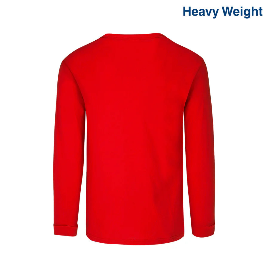 Adult Unisex Heavy Weight Crew Neck Long Sleeve T Shirt