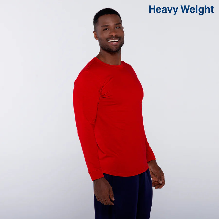 Adult Unisex Heavy Weight Crew Neck Long Sleeve T Shirt