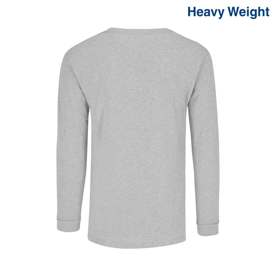 Adult Unisex Heavy Weight Crew Neck Long Sleeve T Shirt
