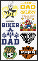 Printed DTF Sheets by Yards - Father's Day 3