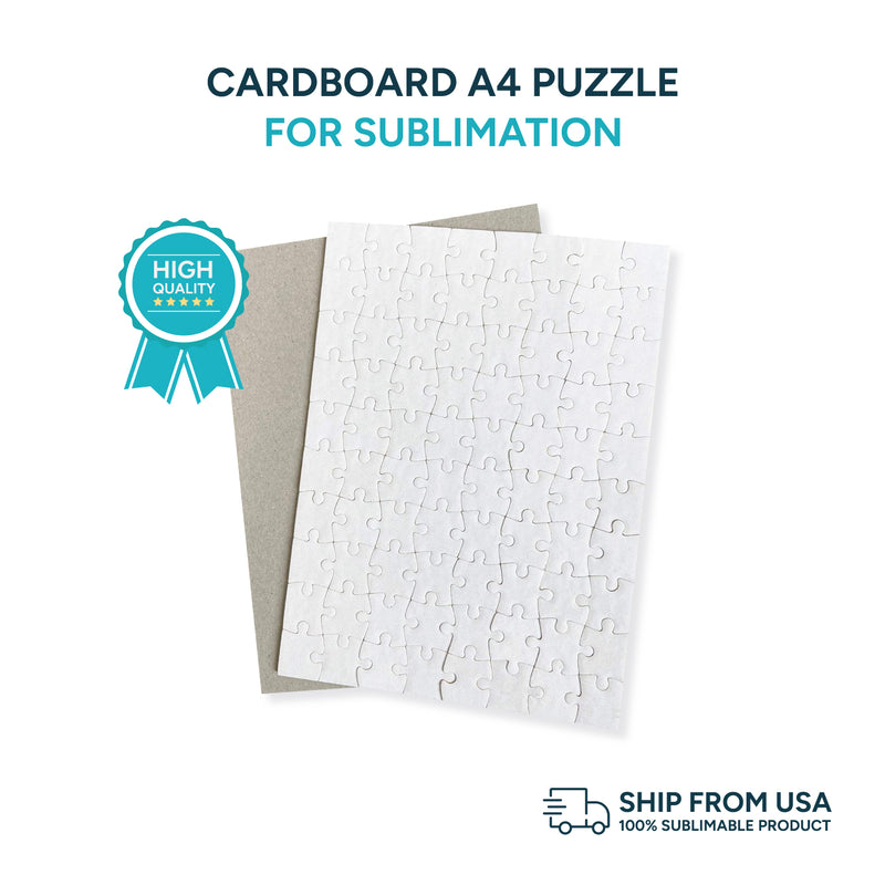 Garage Sale Cardboard A4 puzzle for sublimation (box of 12 and 24 units)