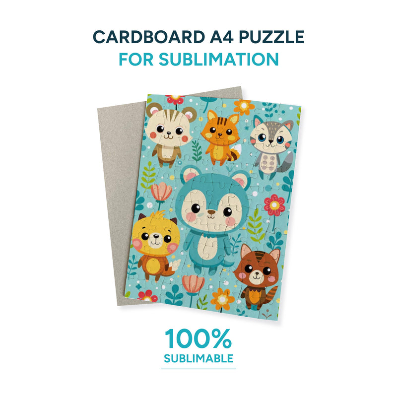 Garage Sale Cardboard A4 puzzle for sublimation (box of 12 and 24 units)