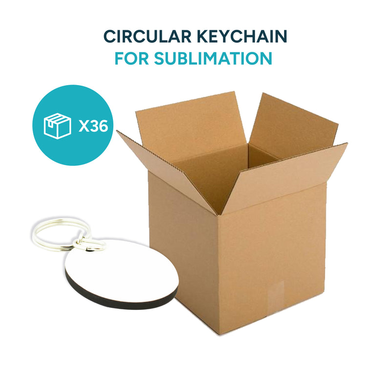 Circular sublimate keychain (Pack of 6,12,36)